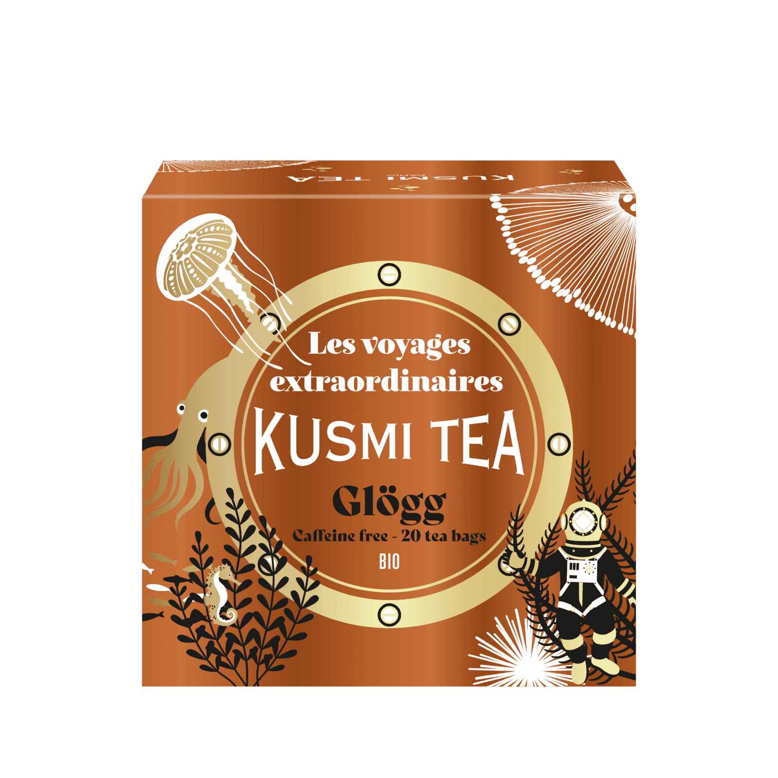 KUSMI TEA Porciovaný ovocný vianočný čaj Glögg Bio 20 vrecúšok