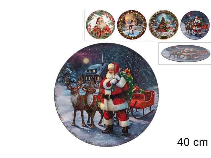 MAKRO - Tanier vianočný 40cm různé dekory