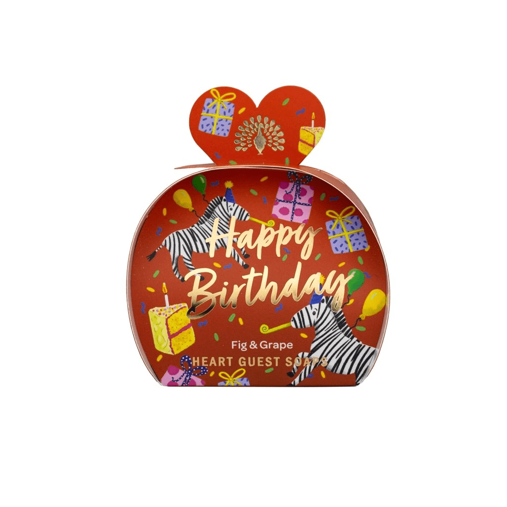Darčeková sada tuhých mydiel Happy Birthday - Figa & Hrozno - English Soap Company