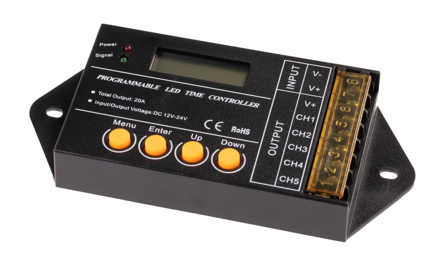T-LED Programovateľný ovládač pre LED USB 5CH 20A 06182