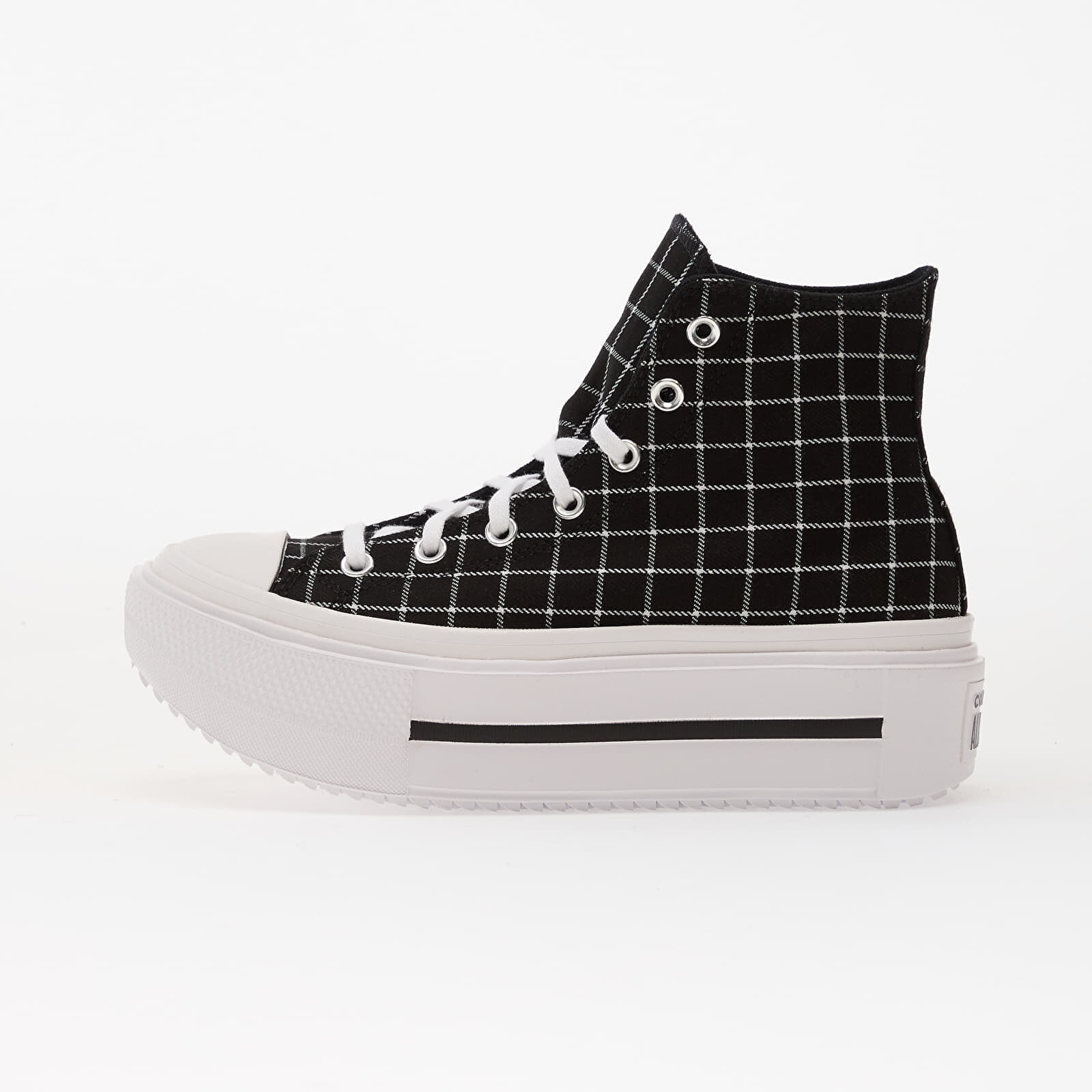 Tenisky Converse Chuck Taylor All Star Lift Double Stack Platform Plaid Hi Black/ White/ Black EUR 35