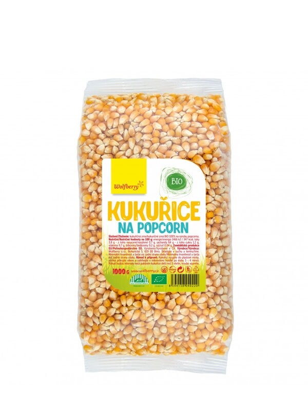 Kukurica na popcorn BIO WOLFBERRY 1 kg