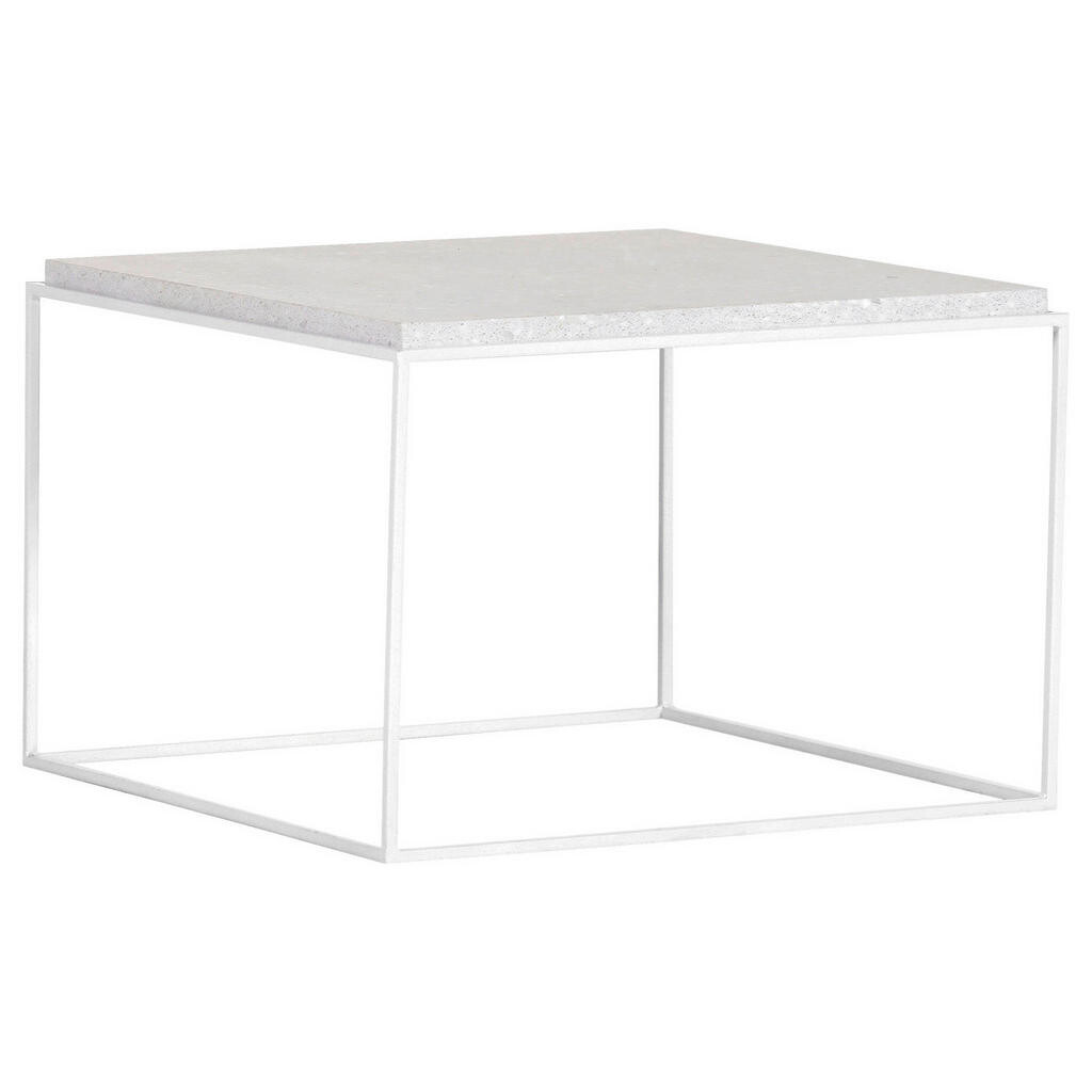 Boxxx KONFERENČNÝ STOLÍK, biela, kov, kameň, 60/60/40 cm