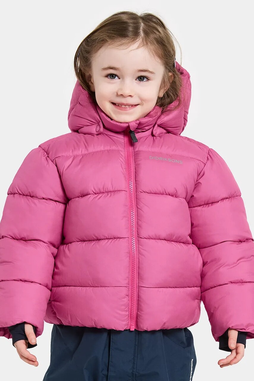 Detská bunda Didriksons ROXEN KIDS JACKET ružová farba, 505811