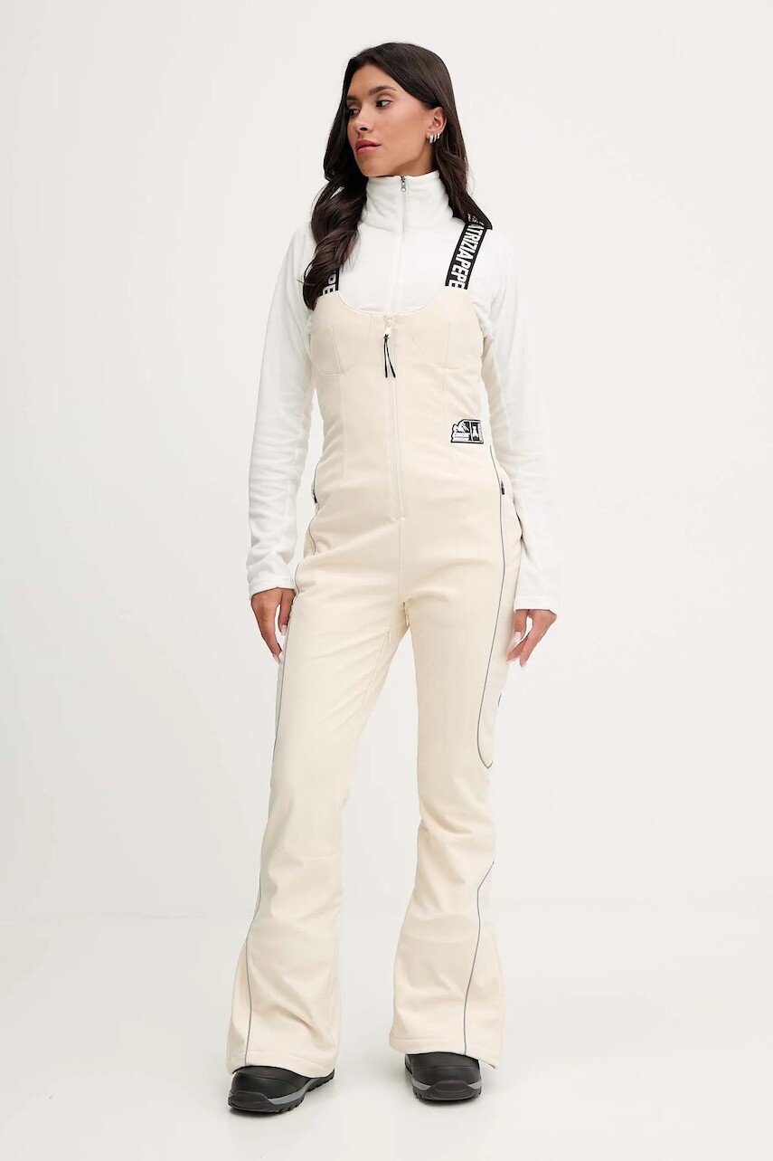 Lyžiarske nohavice Patrizia Pepe béžová farba, 2T0093 A667