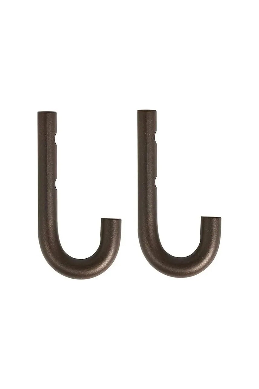 Nástenný vešiak OYOY Pieni 4 x 1 x 8 cm 2-pak hnedá farba