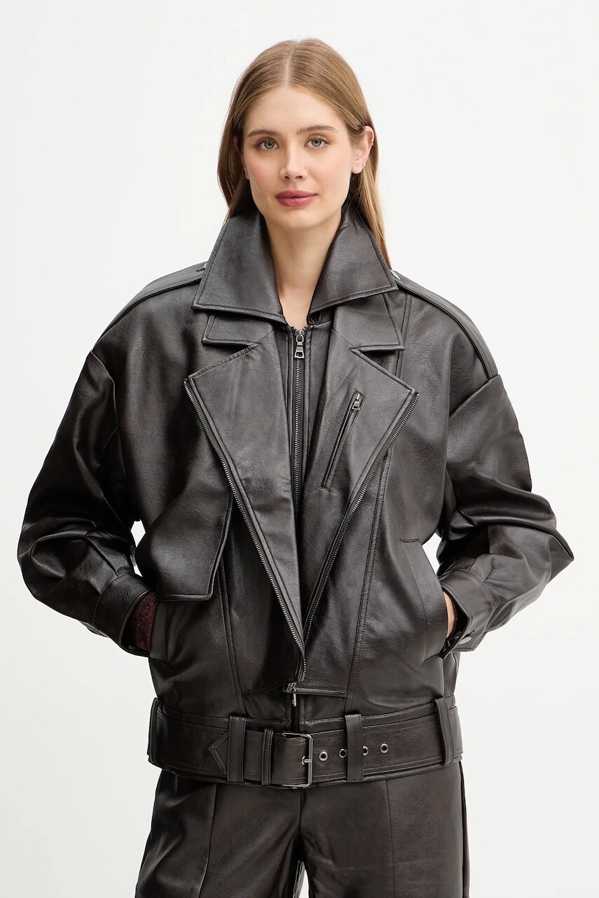 Bunda Bardot hnedá farba, 59633JB3