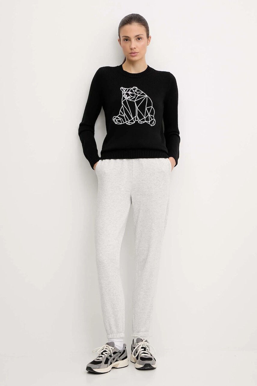 Sveter EA7 Emporio Armani čierna farba, AF17574.7W000700