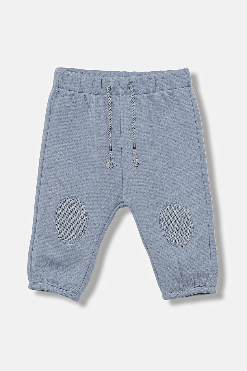 Detské tepláky United Colors of Benetton modrá farba, jednofarebné, 3ITEAF02E