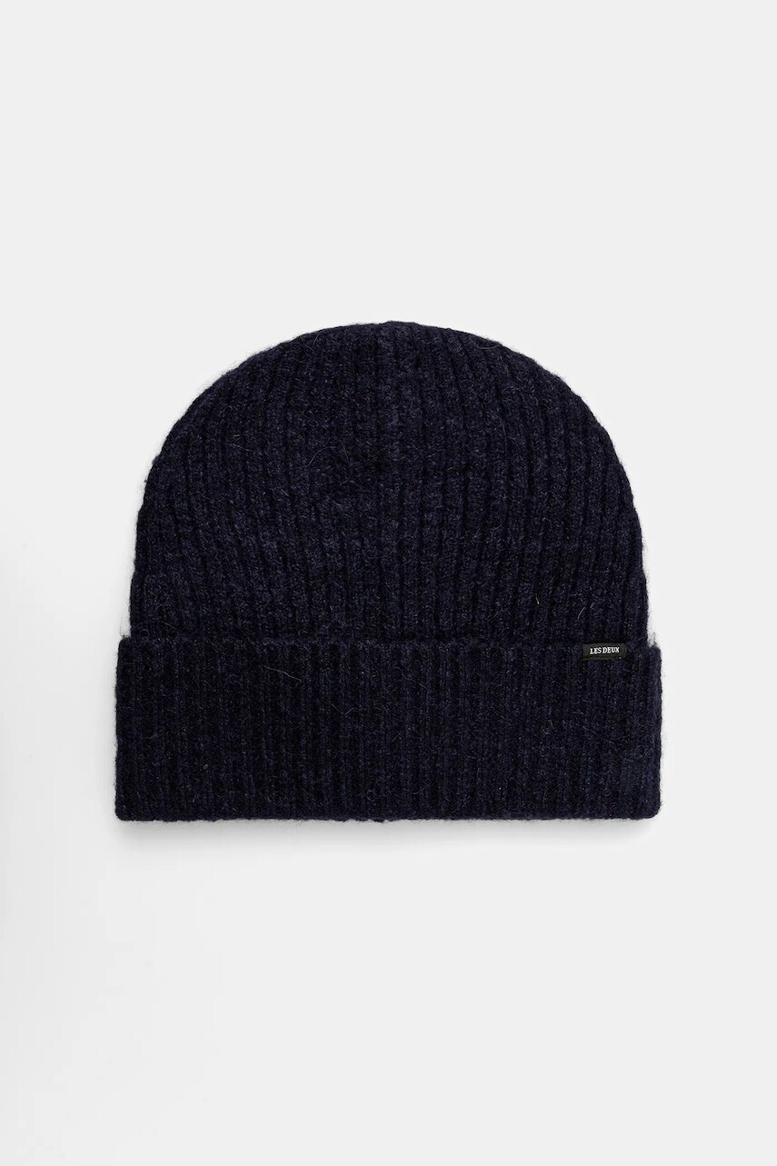 Čiapka s prímesou vlny Les Deux Ty tmavomodrá farba, 1000790