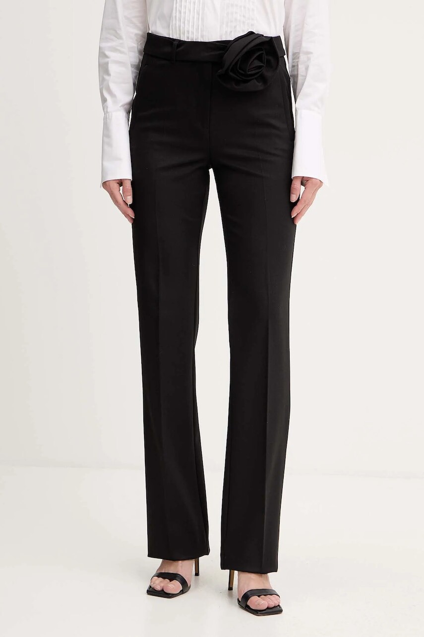 Nohavice Marella čierna farba, zvony, vysoký pás, 2523136242200