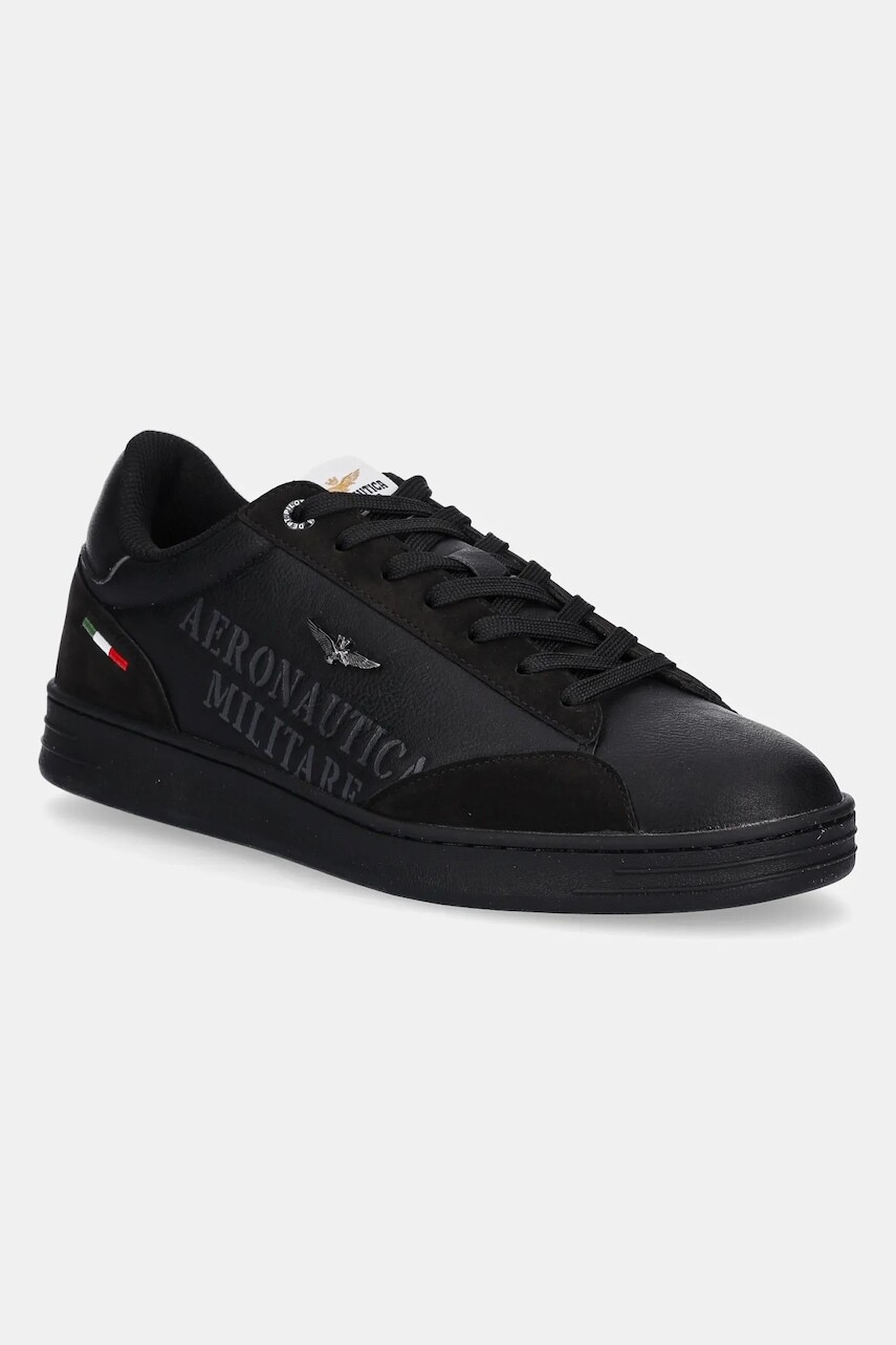 Tenisky Aeronautica Militare SNEAKERS čierna farba, 252SC0306UCT03385