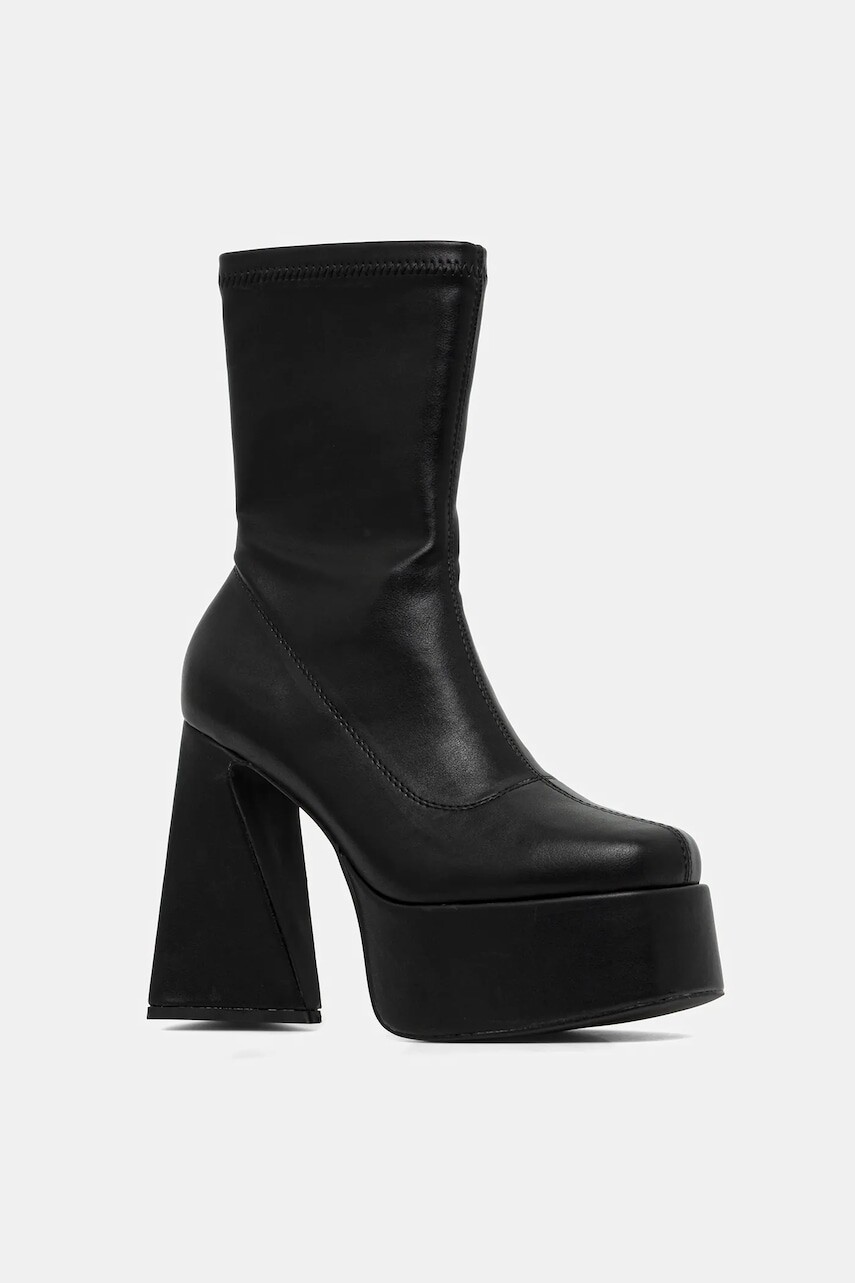 Členkové topánky Koi Footwear Rakot čierna farba, na podpätku