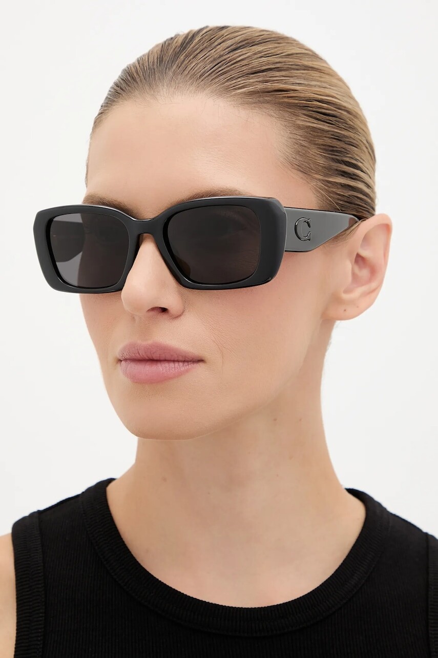 Slnečné okuliare Coach čierna farba, 0HC8435U