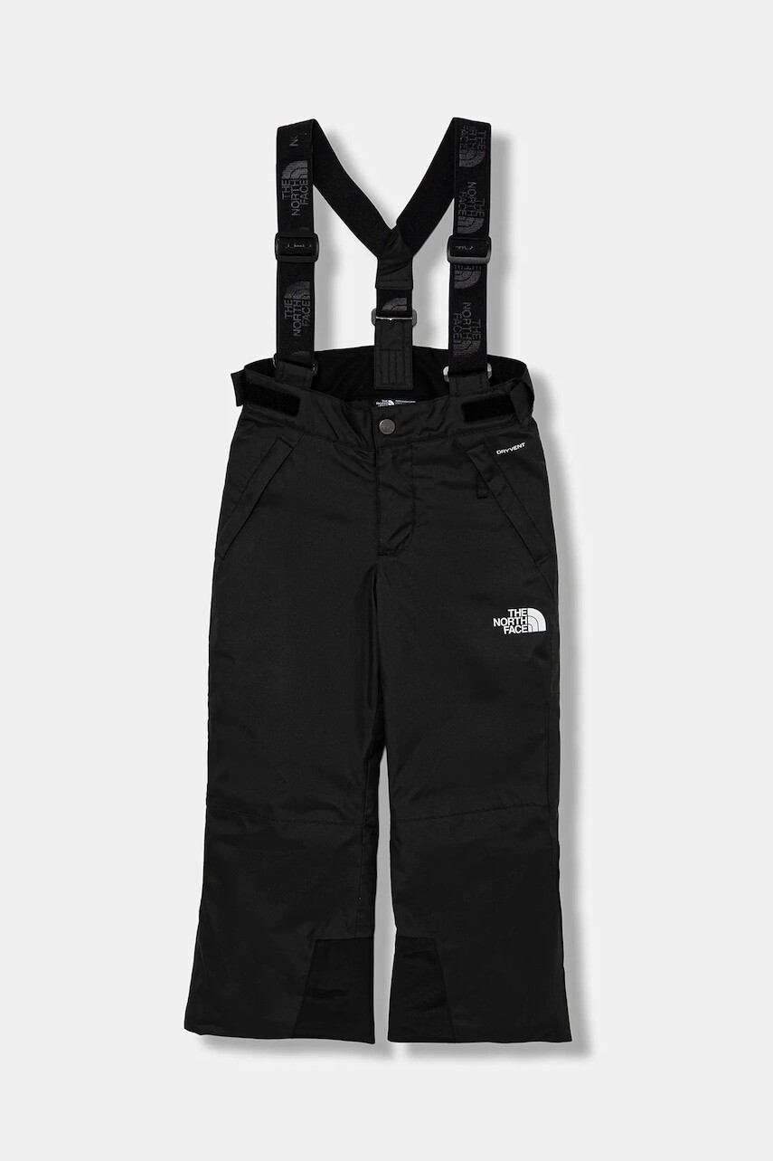 Detské lyžiarske nohavice The North Face TEEN SNOWQUEST SUSPENDER PANT čierna farba, NF0A8EJPJK31