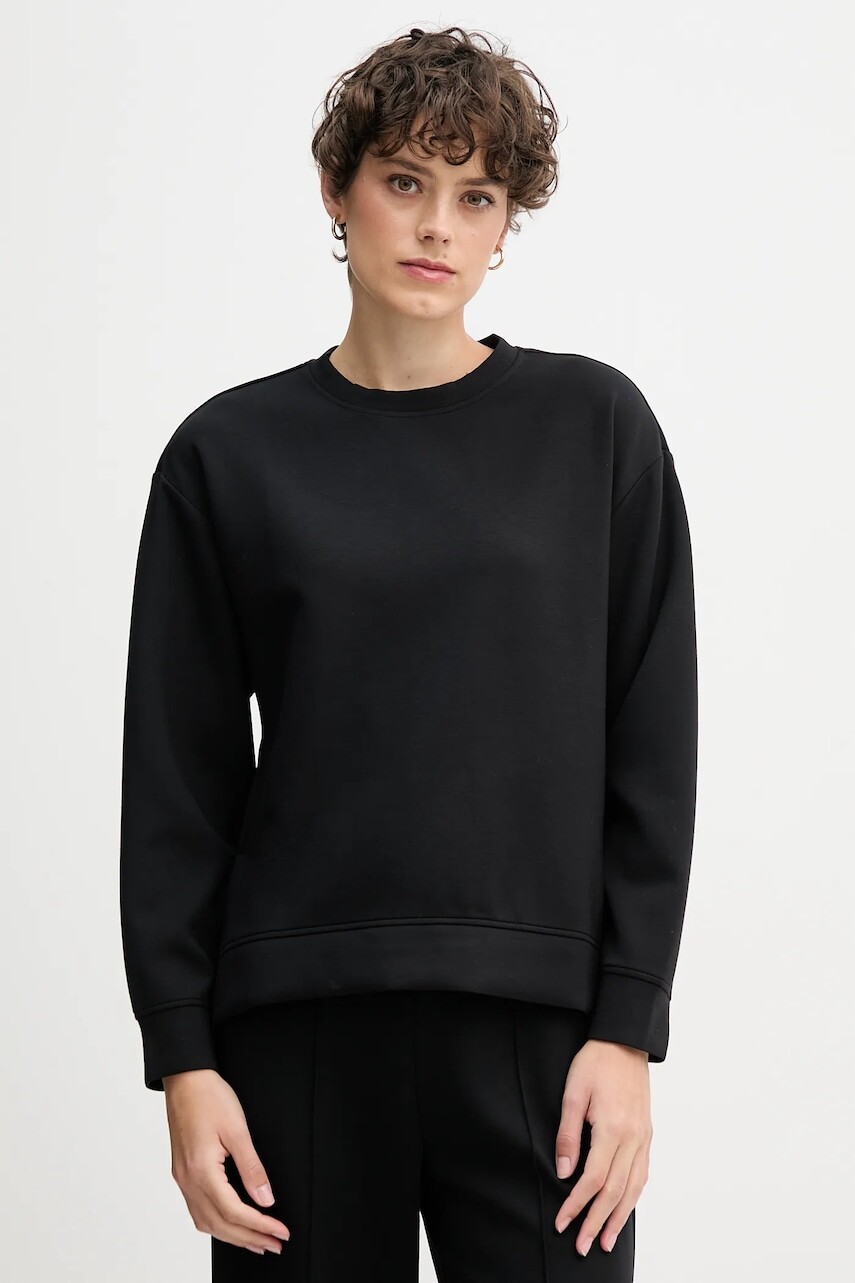 Mikina United Colors of Benetton čierna farba, jednofarebná, 3Y2F3M07M