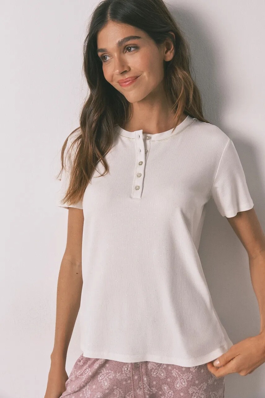 Pyžamové tričko women'secret béžová farba, 3272330