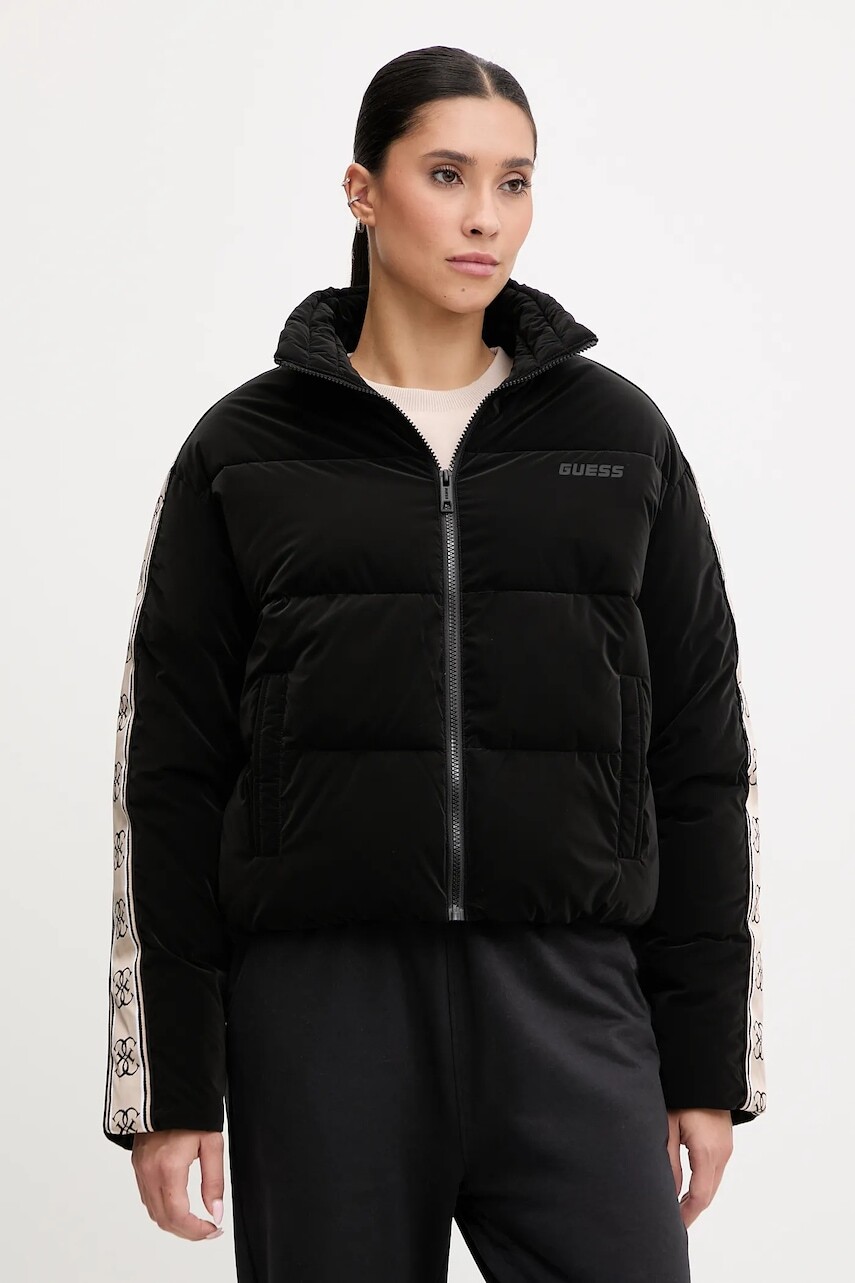 Bunda Guess čierna farba, zimná, V5BL11 WGYC2