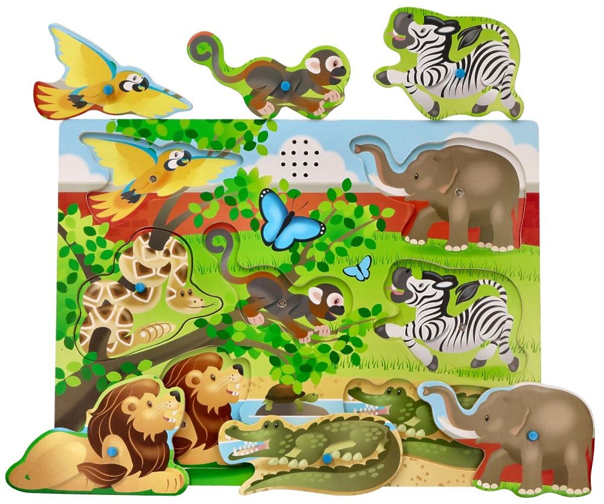 Zvukové puzzle Zvieratá zo Zoo