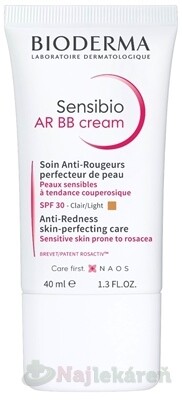 Bioderma Sensibio AR BB krém light 40 ml