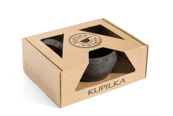 Kupilka KUKSA 370 ml Large + spork 205 SET - Kelo (BLACK) 6430014972248