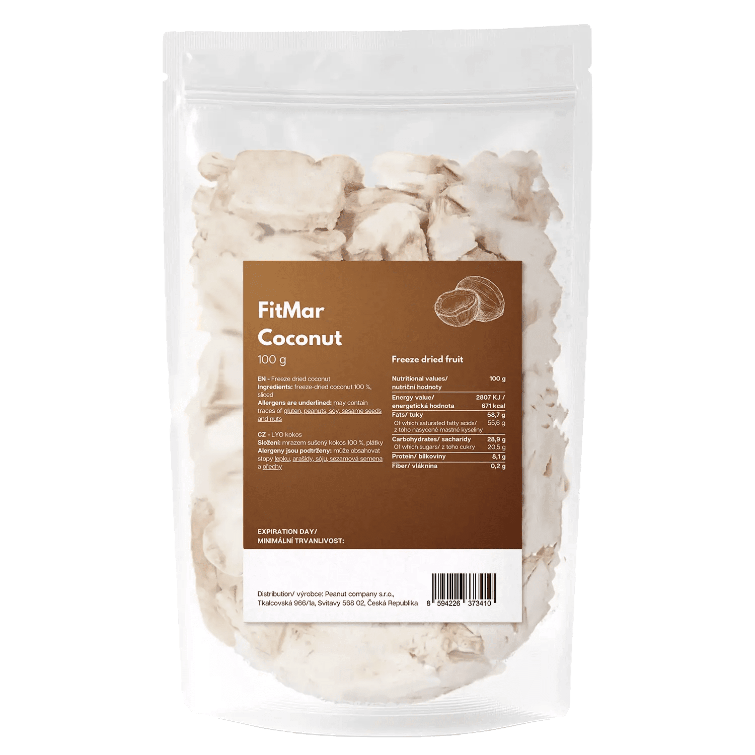 Kokos lyofilizovaný