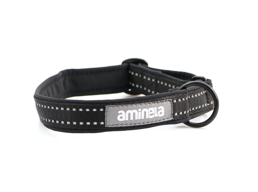 Aminela klasik obojek Sport & City 35-70cm, černá/černá