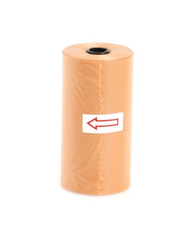 Pytlíky AMINELA na exkrementy 1 role - oranžová