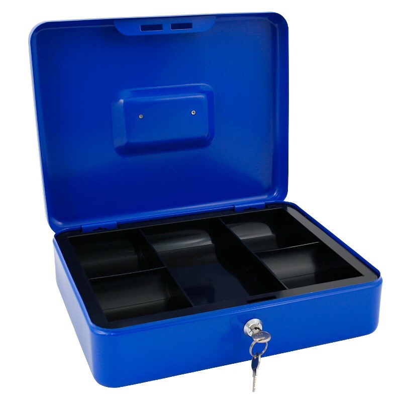 Pokladňa so zámkom 30x24x9 cm + zásobník na peniaze