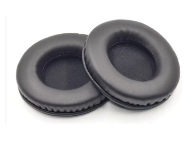 Náhradné náušníky pre slúchadlá Koss DJ100 - Čierne, kožené