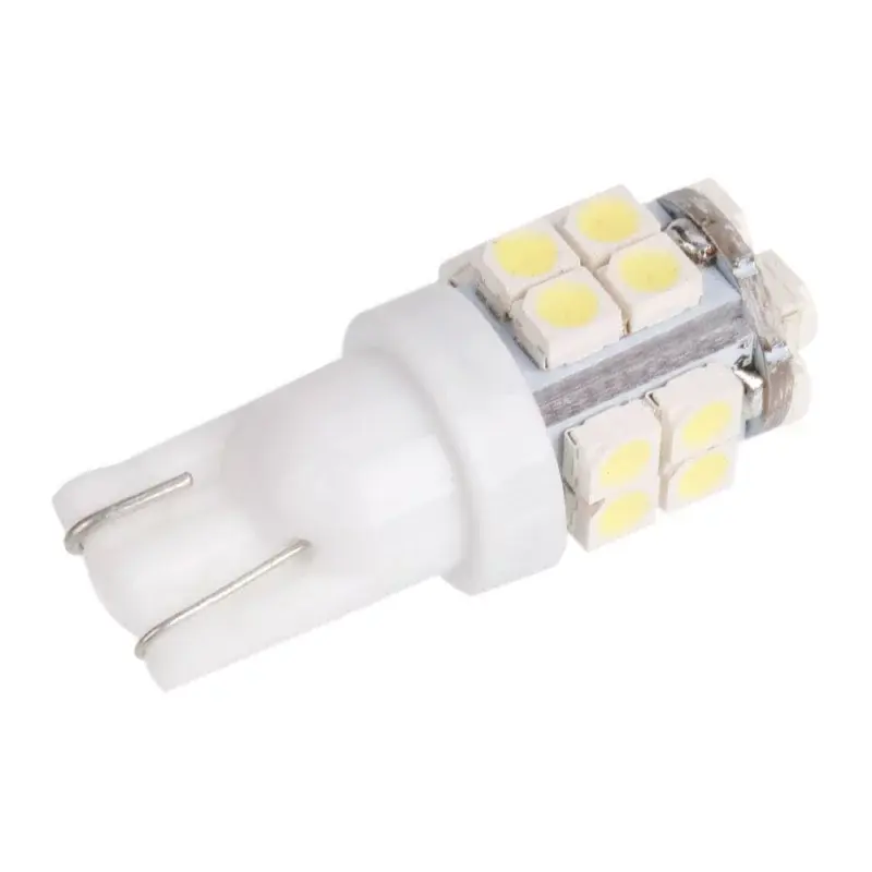 LED 20x 3528 SMD pätica T10, W5W - Biela