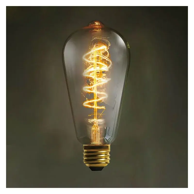 Dizajnová retro žiarovka Edison T10 40W, pätica E27