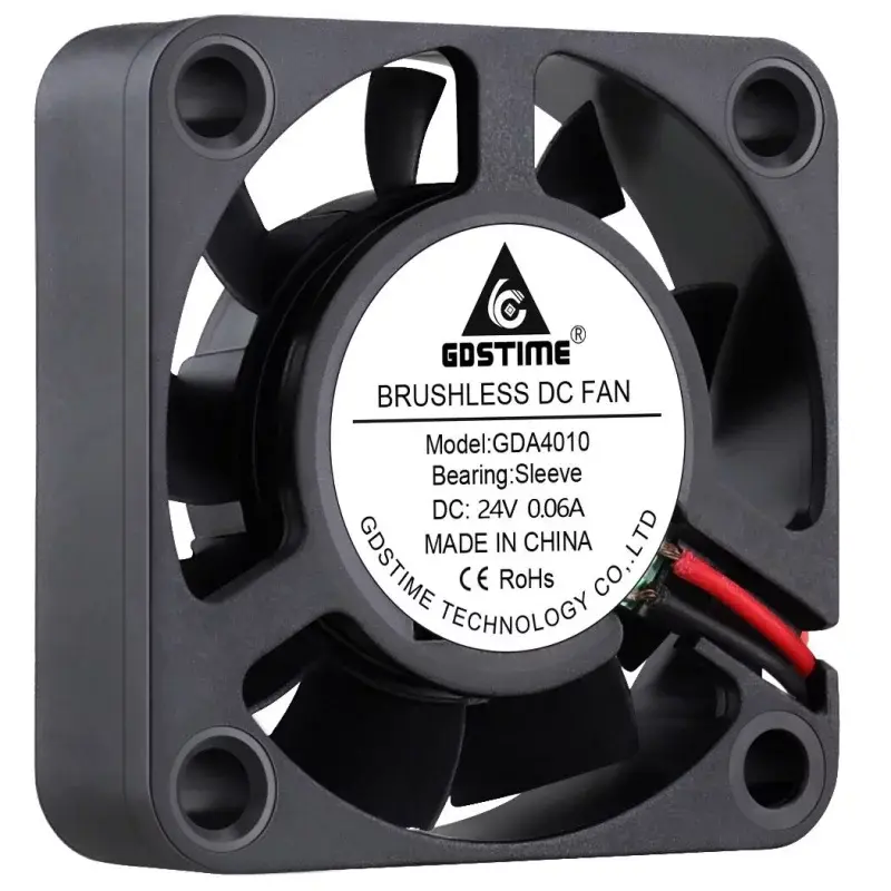 Ventilátor 40x40x10mm, XH2.54, 24V DC, 7500RPM