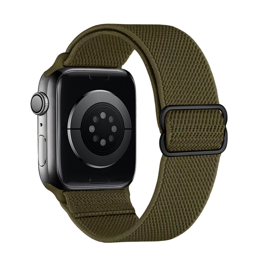 Marvelli - Nastavitelný nylonový remienok na Apple Watch - Army Green Veľkosť: 42/44/45/46/49mm, Farba: Khaki