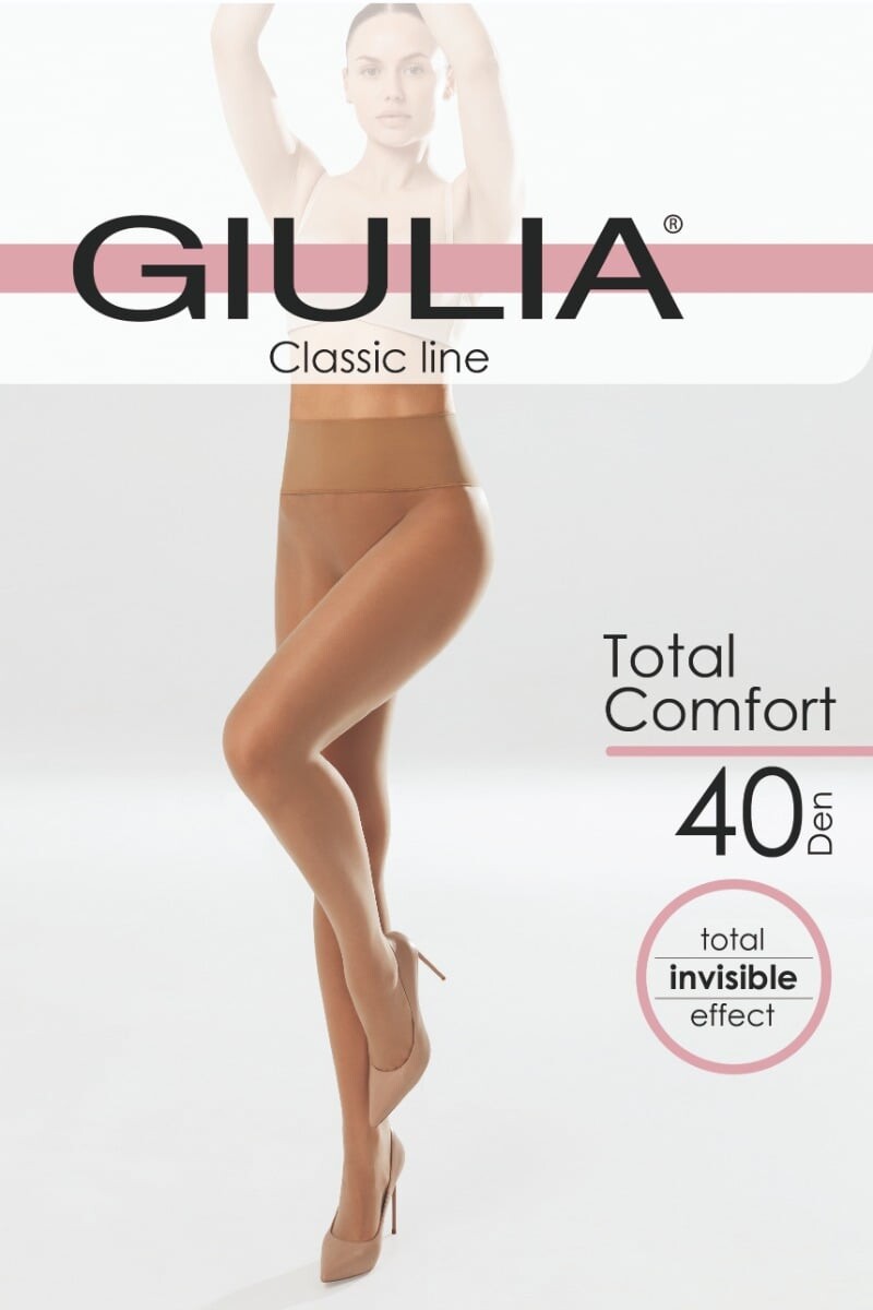 Telové bezšvové pančuchy Total comfort 40den