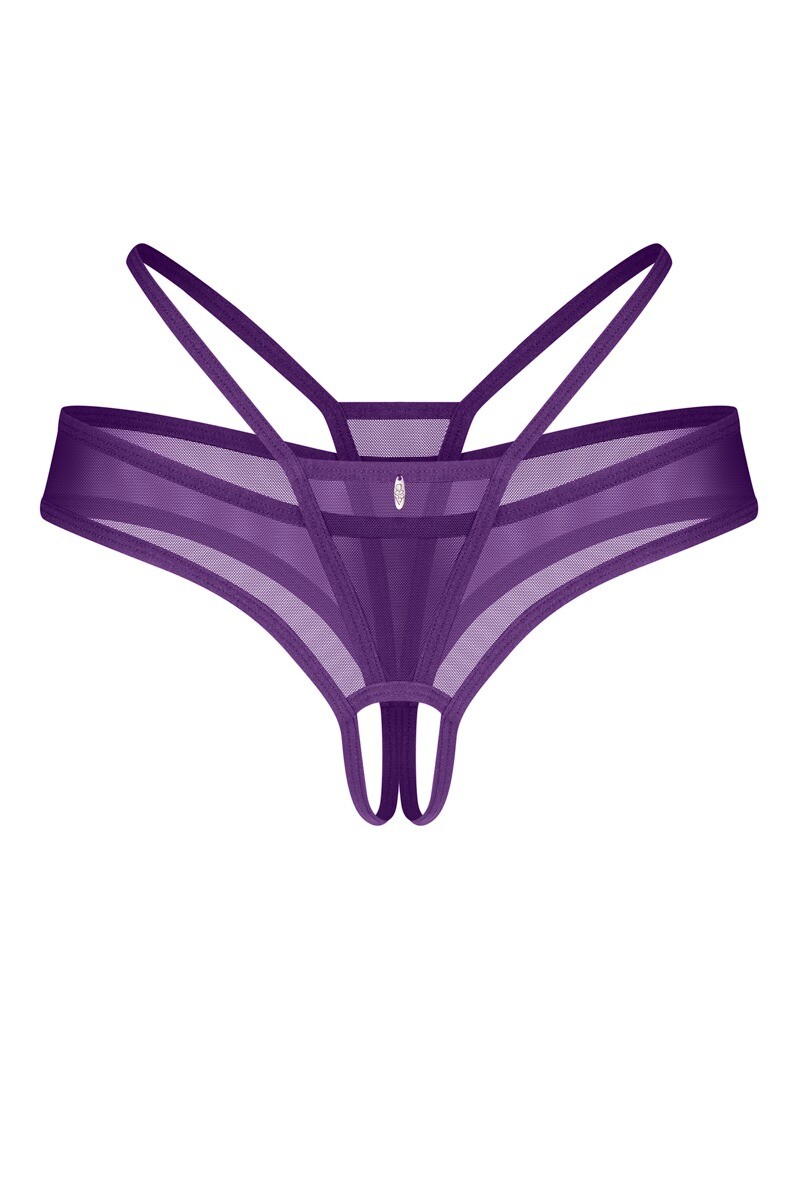 Fialové crotchless nohavičky Vibres