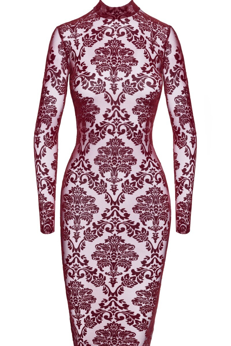 Bordové midi šaty Kink Royal