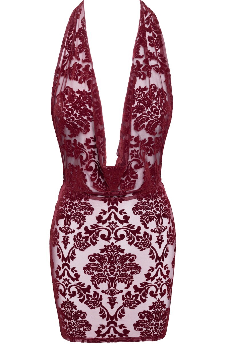 Bordové mini šaty Kink Royal