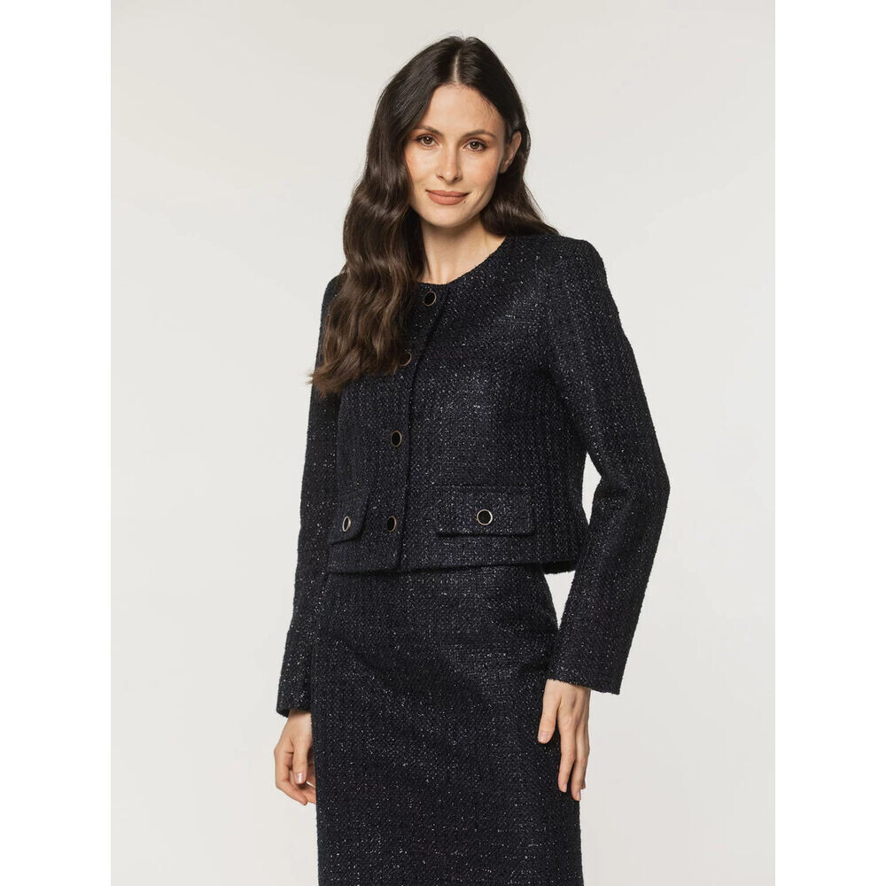 Dámske tmavomodré sako 18096