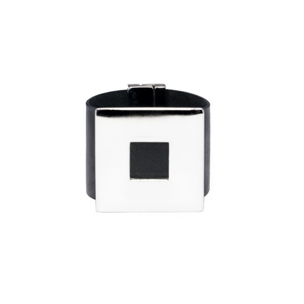 Široký dámsky náramok s lesklým štvorcom 18409