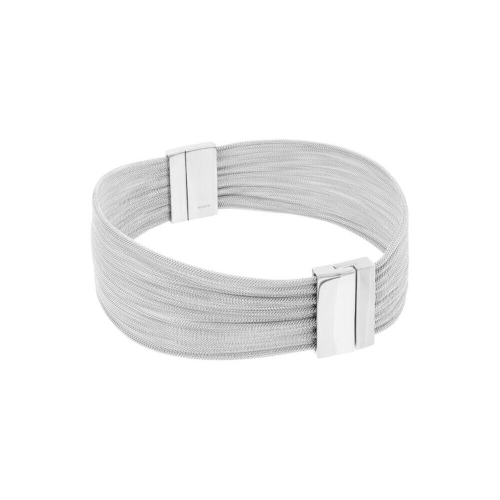 Choker náhrdelník z oceľovej sieťoviny 18451