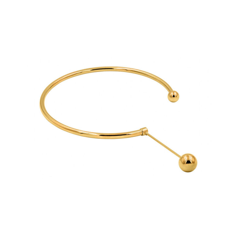 Dámsky pozlátený náhrdelník s ozdobnou guľôčkou 18538