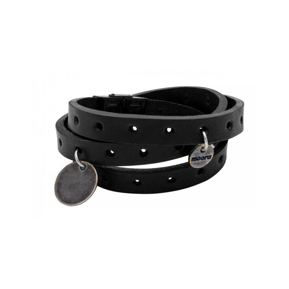 Dámsky kožený náramok s ozdobnými príveskami 18640