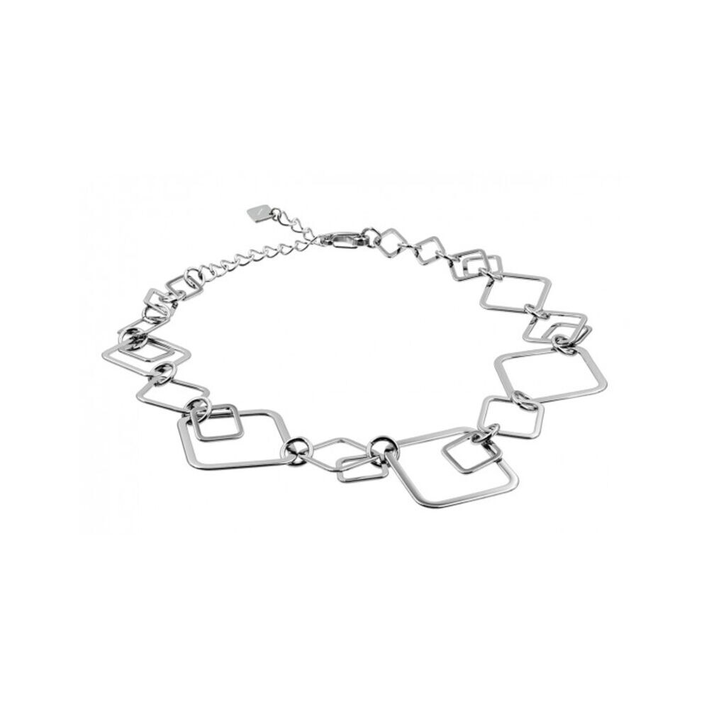 Dámsky 3D náhrdelník so štvorcami z chirurgickej ocele 18752