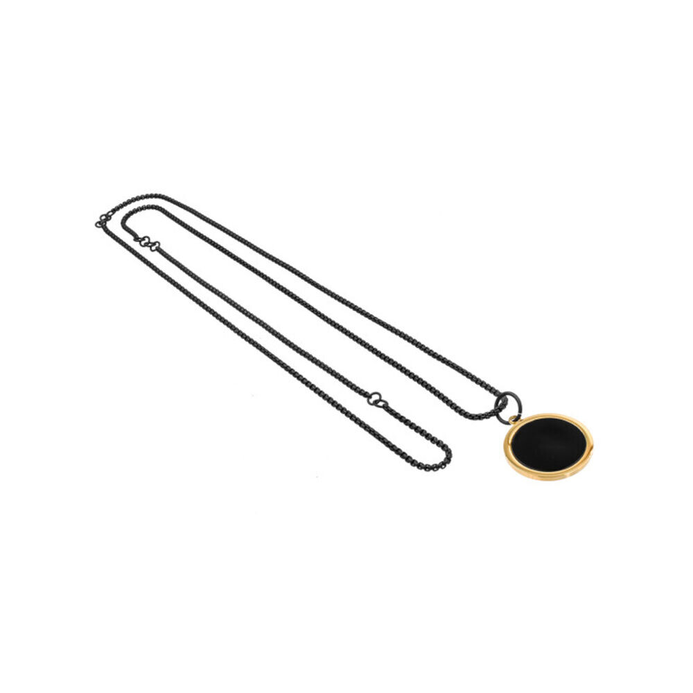 Retiazka na krk s príveskom - pozláteným kruhom s čiernym očkom 18871