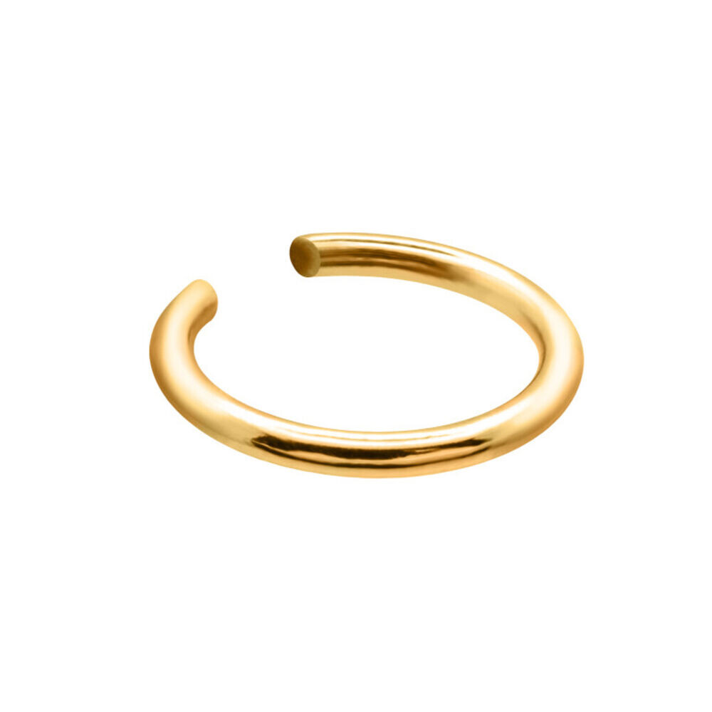 Minimalistická záušnica z pozlátenej chirurgickej ocele - 1,5 mm 18940