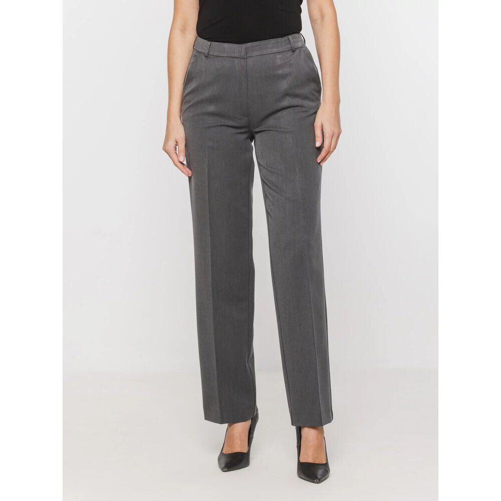 Elegantné dámske nohavice tmavozelené 19198