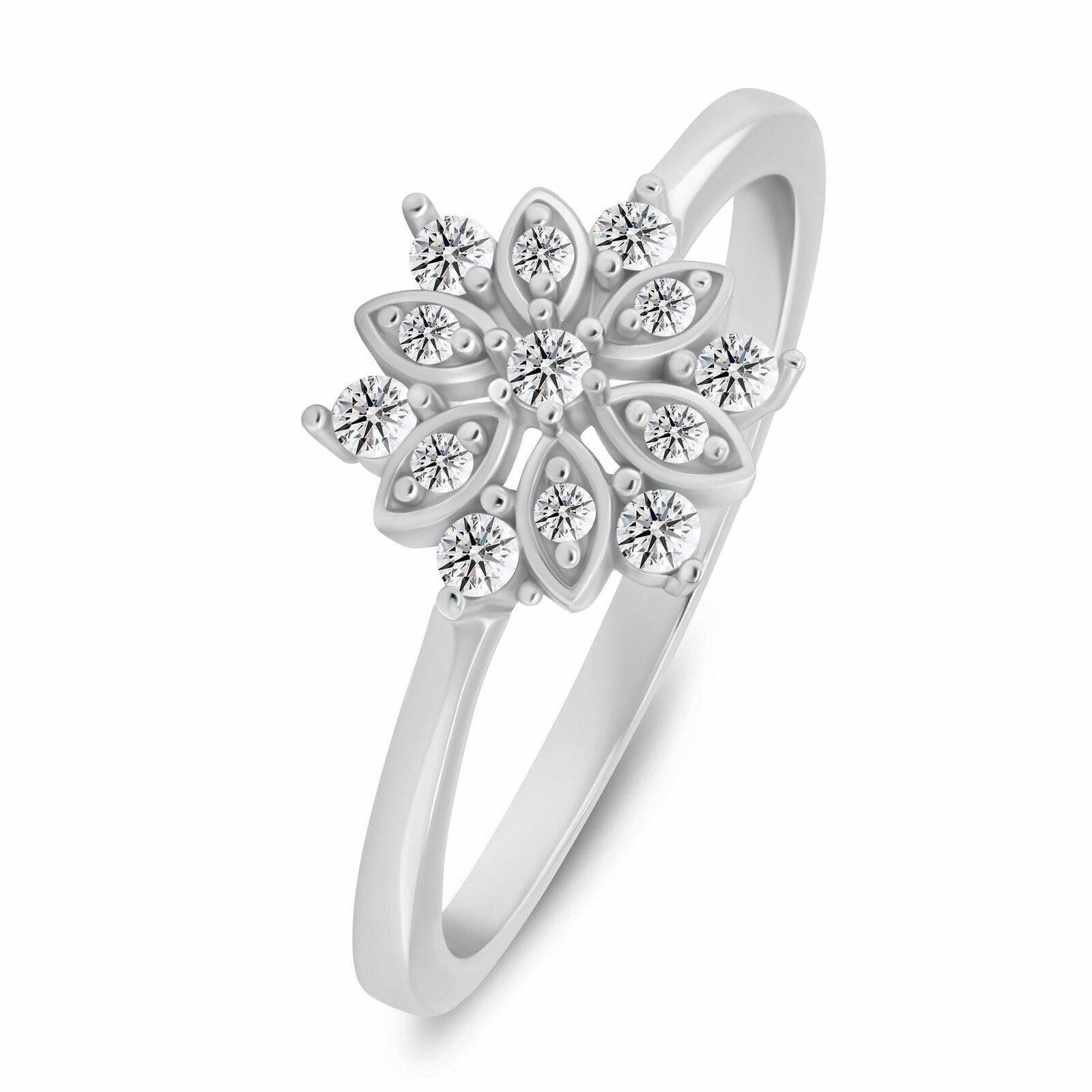 Brilio Silver Očarujúce strieborný prsteň so zirkónmi RI141W 58 mm