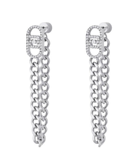 Liu Jo Dlhé oceľové náušnice s visiacimi retiazkami LJ3054