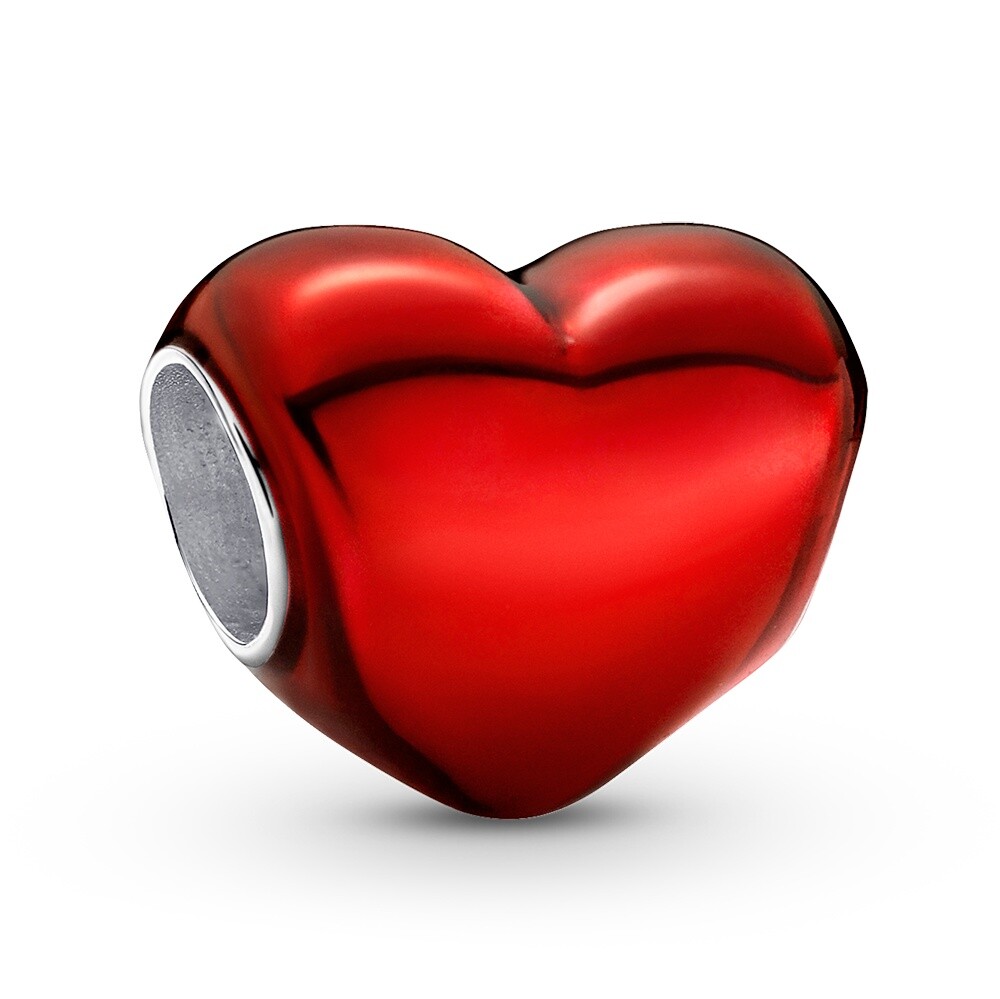 Pandora Romantický korálik Metalické červené srdce Moments 793337C02
